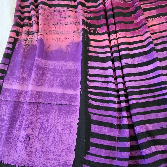Donna Morgan Women's Mini Dress Size 10 Abstract Design In Purples Stretchy Work - Picture 4 of 11